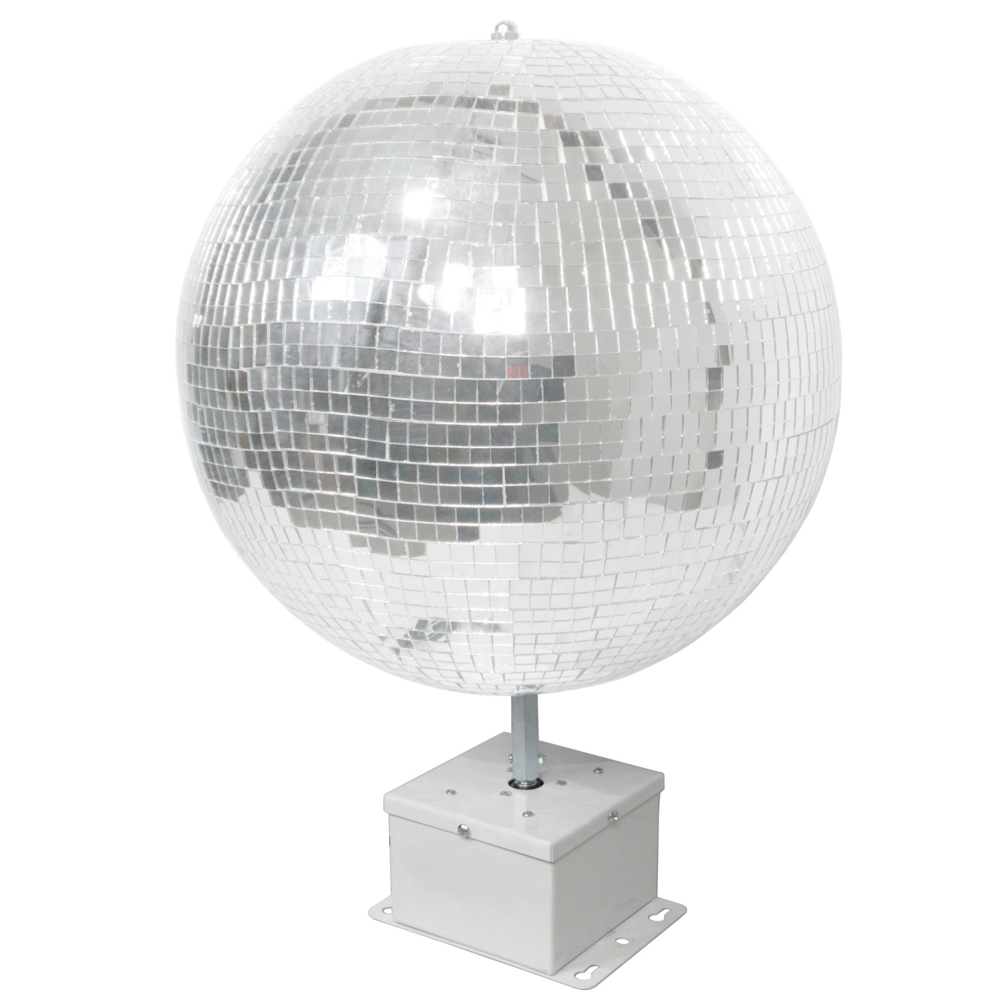 MOTOS Universal Mirror Ball Oscillating 1RPM Motor  Mounts up to 30'' Mirror Balls  | White Finish
